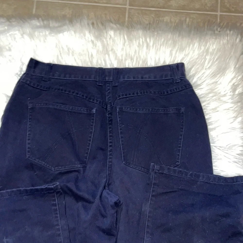 Dark Blue Corduroy Pants - Picture 3 of 3